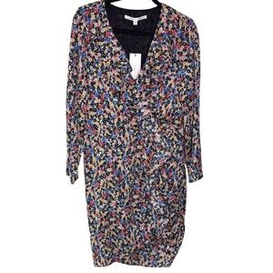 Veronica Beard Minna Silk Floral Dress Size 12 New